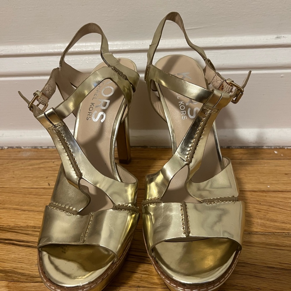 Michael Kors Gold Women's Sandals Heels